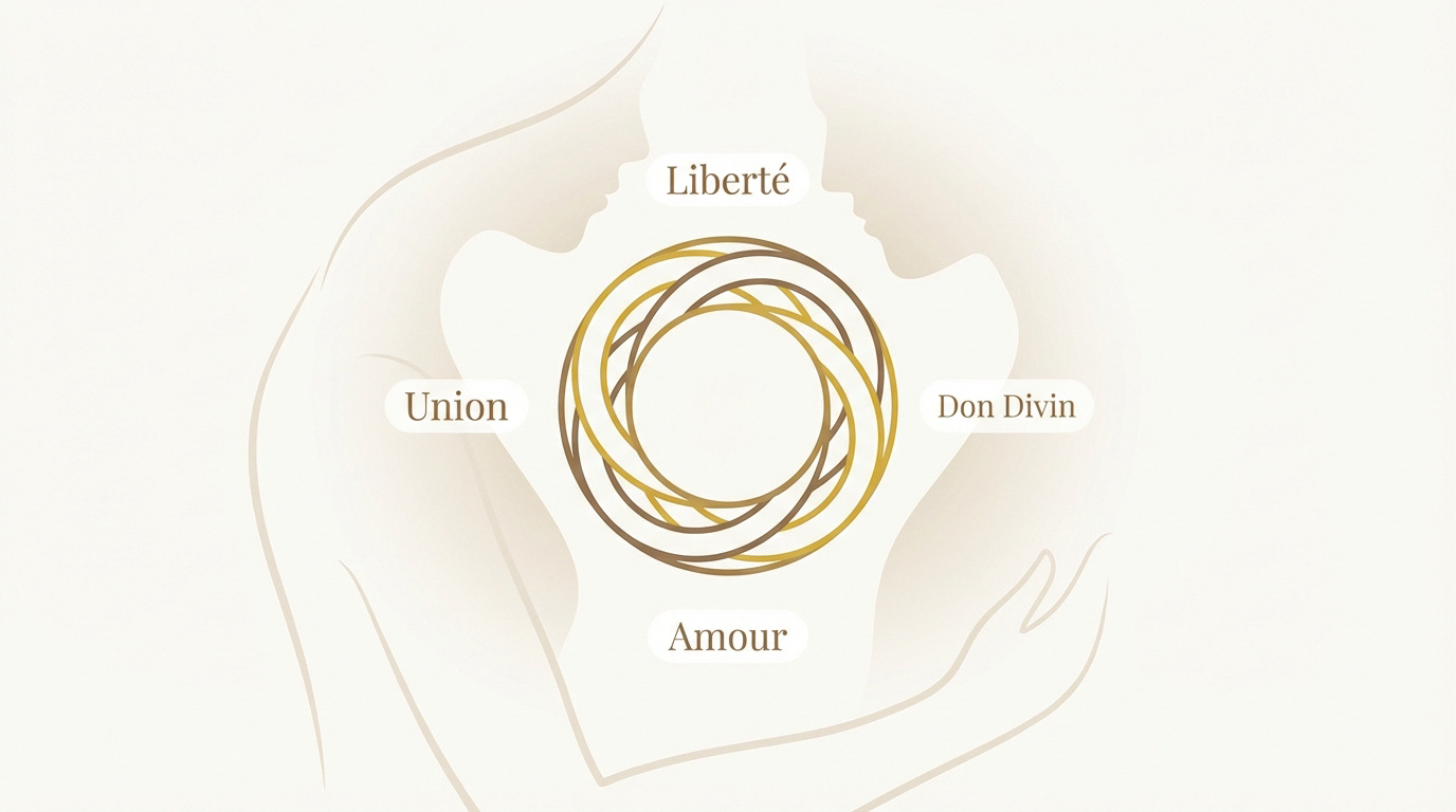 Couple uni dans la complicité et la liberté au sein du mariage