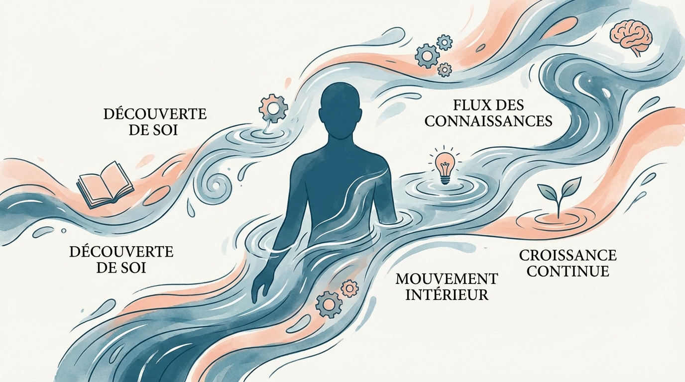 Couple partageant un moment de complicité et de découverte sensorielle dans une ambiance aquatique apaisante